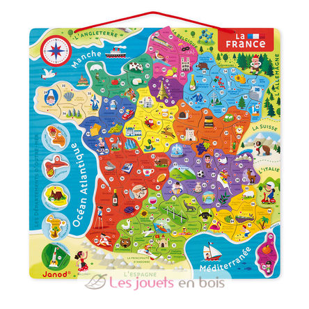 Magnetic France map J05480 Janod 5