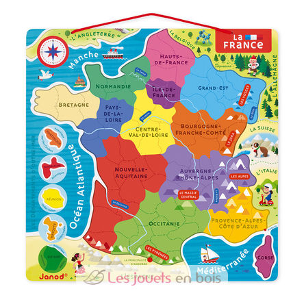 Magnetic France map J05480 Janod 6