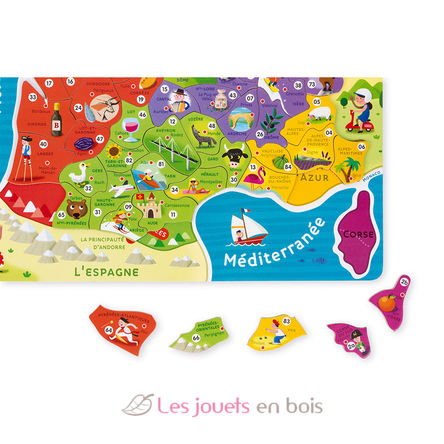 Magnetic France map J05480 Janod 7