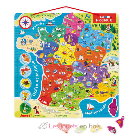 Magnetic France map J05480 Janod 1