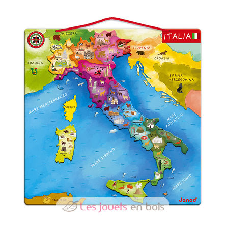 Magnetic Italia Map J05488 Janod 1