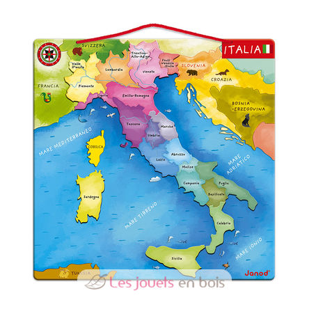 Magnetic Italia Map J05488 Janod 5