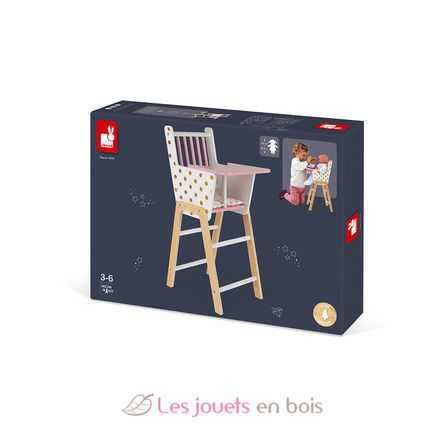 Candy Chic doll's high chair J05888 Janod 6