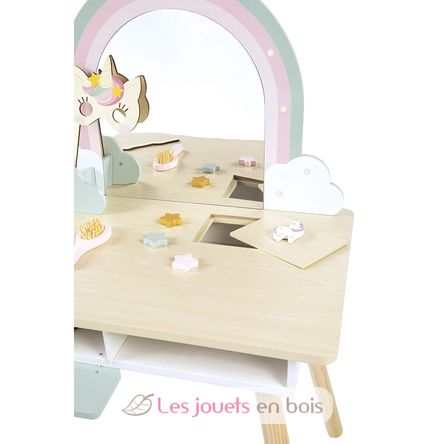 Unicorn wooden dressing table and accessories J06464 Janod 2