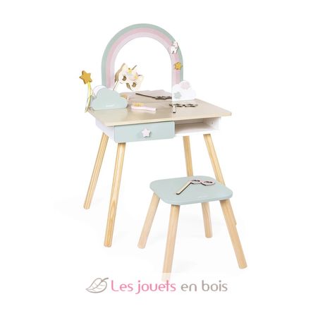 Unicorn wooden dressing table and accessories J06464 Janod 1