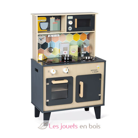 Big wooden mozaic kitchen J06609 Janod 1