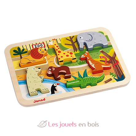 3D Puzzle Zoo J07022-4103 Janod 2