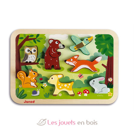 3D Puzzle forest animals J07023-3281 Janod 1