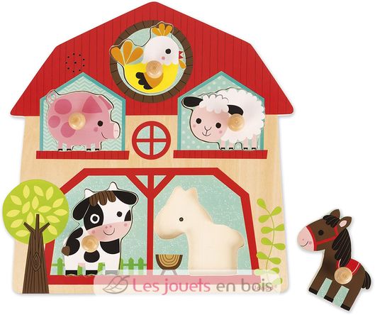 Sound Puzzle Friends of the Farm J07079 Janod 1