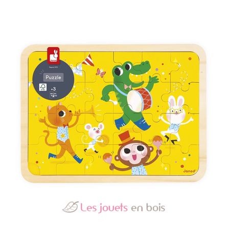 24-piece wooden puzzle It's party time J07125 Janod 3