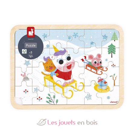 24-piece wooden puzzle In the mountain J07127 Janod 3