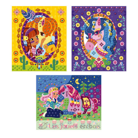 Mosaics Ponies and Unicorns J07957 Janod 3