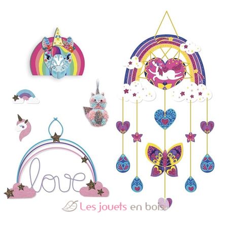 Multiactivities 6 rainbow decorations to make J07972 Janod 2