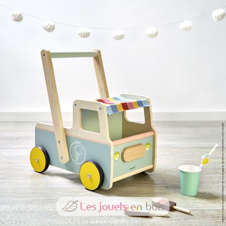 Ice cream cart push-along trolley J08049 Janod 6