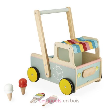 Ice cream cart push-along trolley J08049 Janod 1