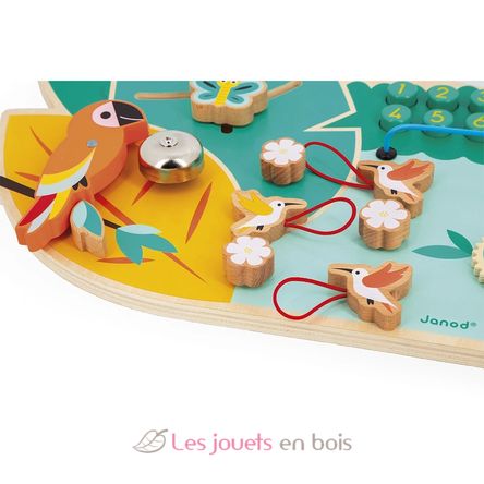 Wooden crocodile busy-board Tropik J08280 Janod 4