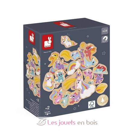 Unicorns and Dragons Magnets 24 pcs J09645 Janod 3