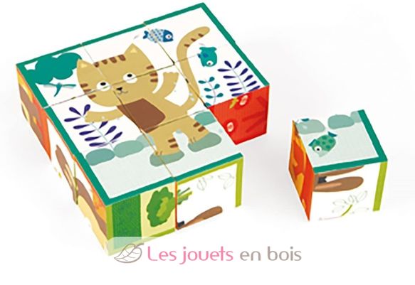 Color Animal Cubes J02802-5293 Janod 3