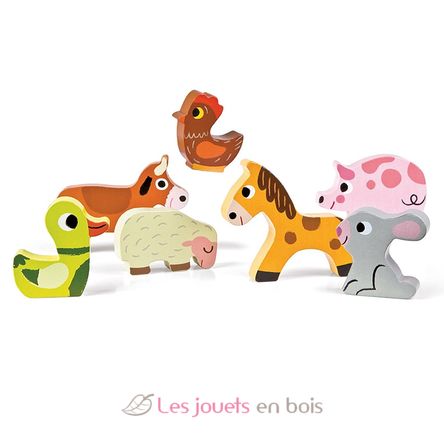 Chunky Puzzle 3D farm animals JA07055 Janod 2