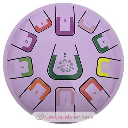Tongue Drum 11 notes purple JCTMB08E Tambú 1