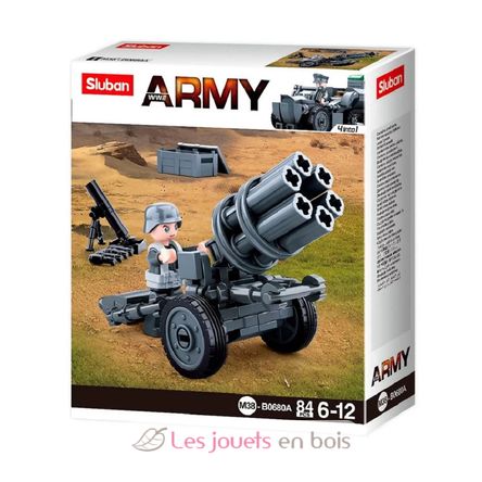 Army WWII - Anti-Missile Aircraft Gun SL-M38-B0680A Sluban 1