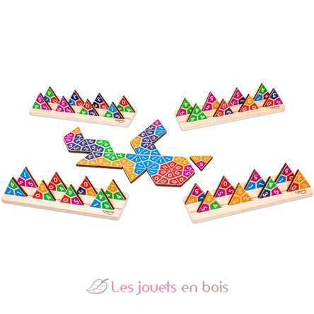 Triangular domino in a metal box CA108 Cayro 2