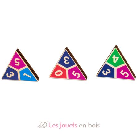 Triangular domino in a metal box CA108 Cayro 3