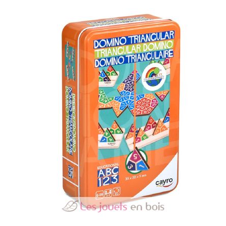 Triangular domino in a metal box CA108 Cayro 1