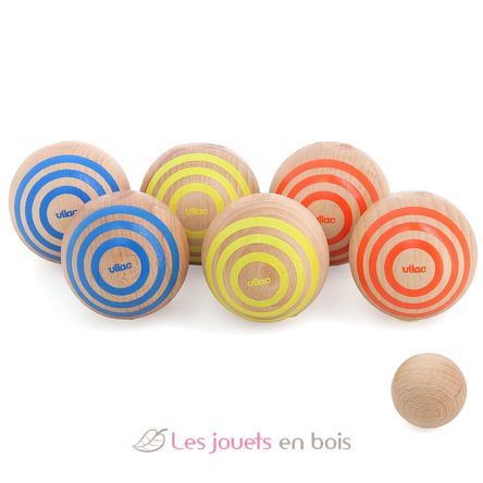 Stripes petanque balls set V4073 Vilac 1