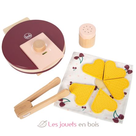 Waffle Iron Set Tasty red LE12850 Small Foot company 2