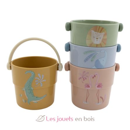 Bath Cups Safari Friends LD2017729 Little Dutch 1
