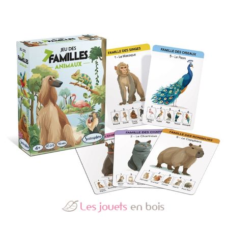 Animals-themed 7 Families Game SS-1381 Sentosphère 2