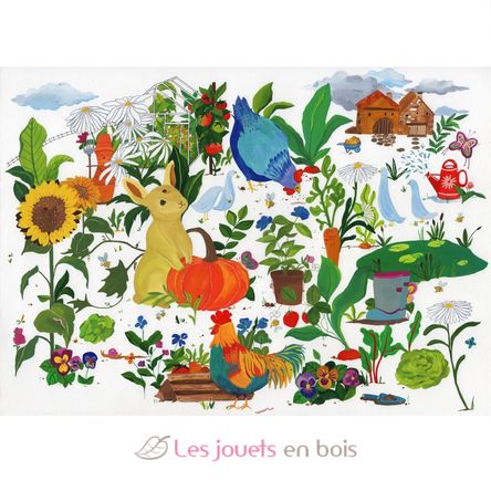 Vegetable garden by Mathilde Joly K1307-50 Puzzle Michele Wilson 2