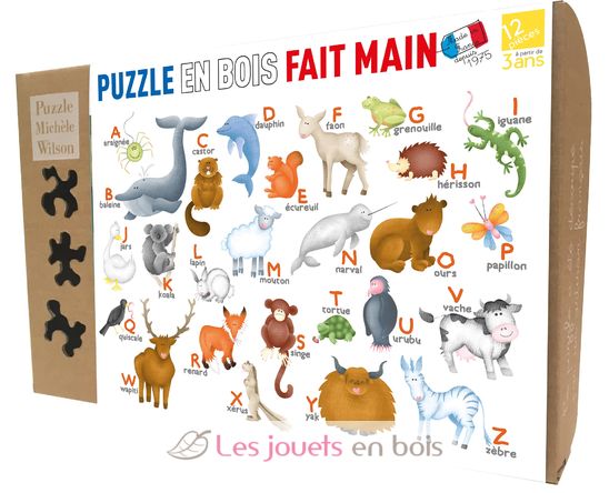 Animal alphabet by Hannah Weeks K306-12 Puzzle Michele Wilson 1