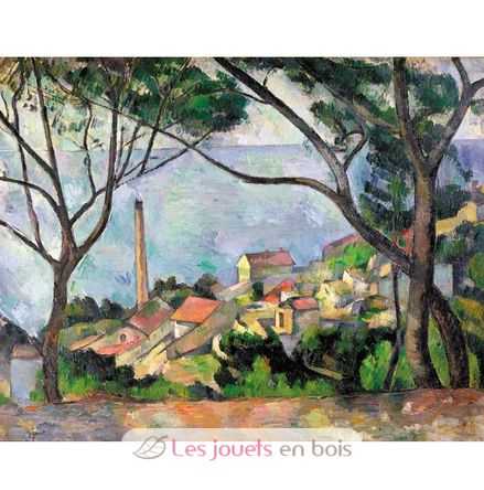View of l'Estaque by Paul Cézanne K531-50 Puzzle Michele Wilson 3