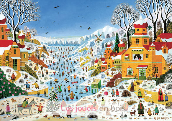 Winter scene by Alain Thomas K774-100 Puzzle Michele Wilson 2