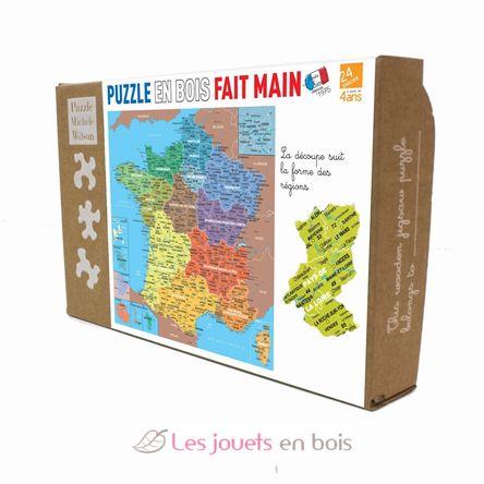 Map of the regions of France K80-24 Puzzle Michele Wilson 1