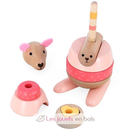 Surprise kangaroo stacking toy V2438 Vilac 4