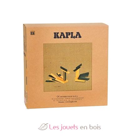 Box 40 green and yellow boards + art book KAJLJP23-4358 Kapla 4