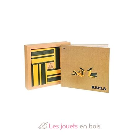 Box 40 green and yellow boards + art book KAJLJP23-4358 Kapla 3