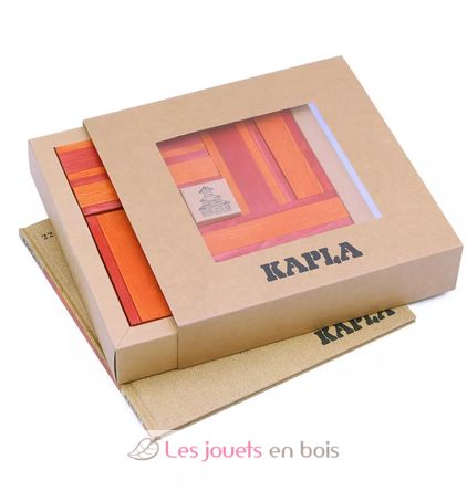 Box 40 red and orange boards + art book KARLRP22-4356 Kapla 3