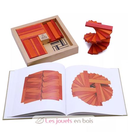 Box 40 red and orange boards + art book KARLRP22-4356 Kapla 4