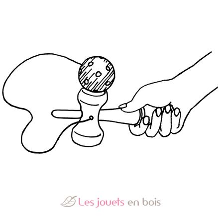 Kendama red GK62931 Goki 3