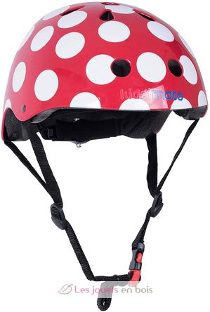 Red Dotty Helmet MEDIUM KMH009M Kiddimoto 1