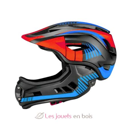 Ikon Full Face Helmet Black Red Blue Small KMHFF08S Kiddimoto 1