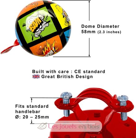 Comic Bicycle Bell BELLCO-S Kiddimoto 3