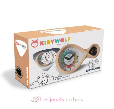 Kidyalarm Educational alarm clock pastel KW-KIDYALARM-BR Kidywolf 3