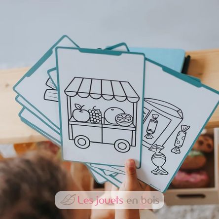 Kidydraw-Mini Tracing book - My little market KW-KIDYDRAW-MINI-MLM Kidywolf 3