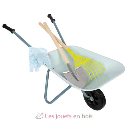 Garden tool set with a wheelbarrow LE12799 Small Foot company 3