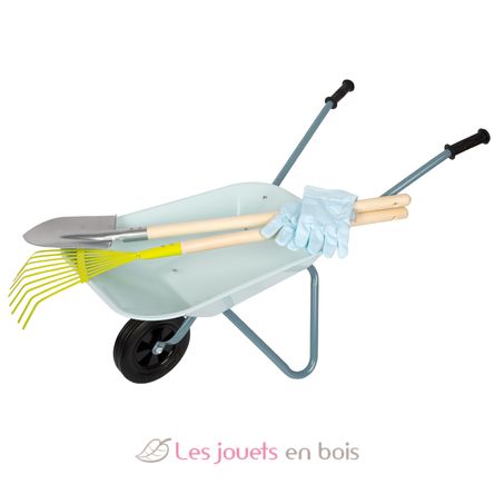 Garden tool set with a wheelbarrow LE12799 Small Foot company 2